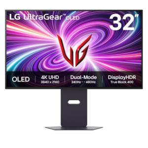 LG 32GS95UV 31.5英寸OLED显示器4K240Hz FHD480Hz双模式HDMI2.1