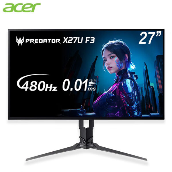 宏碁acer 掠夺者X27U F3 27英寸OLED 2K显示器480Hz 0.03ms HDR400 G-SYNC
