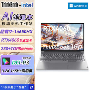 ThinkPad 联想 ThinkBook 16P 16英寸笔记本电脑 00CD I9-14900HX/32G/1T/RTX4060 3.2K屏 10150