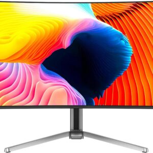 泰坦军团G32T9W 31.5英寸 QD量子点-OLED 4K 240Hz曲面屏 极光氛围灯 HDR400 内置音箱 C口65W 双电竞显示器