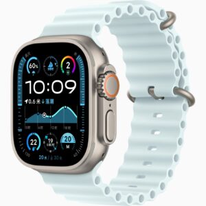 Apple Watch Ultra 2 原色 海洋表带  冰蓝 （Ice Blue）