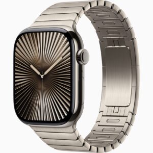 Apple Watch Series 10 原色钛 46mm GPS+Cellular   不锈钢 链式 原色