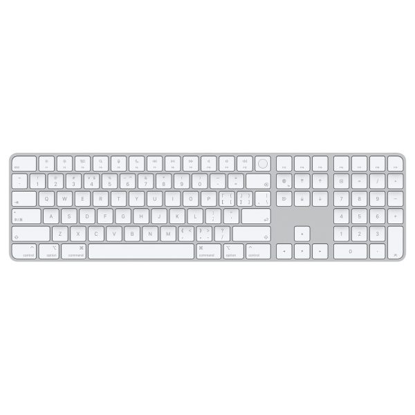 Apple 带有触控 ID 和数字小键盘的妙控键盘 (适用于配备 Apple 芯片的 Mac 机型) - 中文 (拼音) - 白色按键