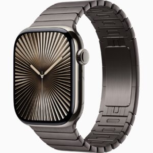 Apple Watch Series 10 原色钛 46mm GPS+Cellular   不锈钢 链式 石板色