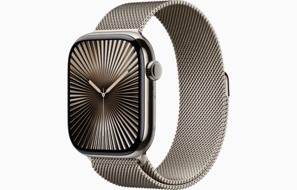 Apple Watch Series 10 原色钛 46mm GPS+Cellular   不锈钢 米兰尼斯 原色 M/L