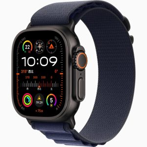 Apple Watch Ultra 2 黑色 高山回环式表带 海军蓝色（ navy）,L