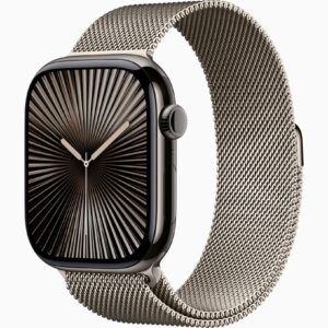 Apple Watch Series 10 石板色钛 46mm GPS+Cellular   不锈钢 米兰尼斯 原色 M/L