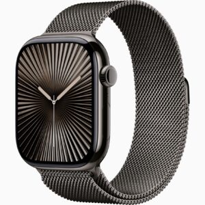 Apple Watch Series 10 石板色钛 46mm GPS+Cellular   不锈钢 米兰尼斯 石板色 M/L