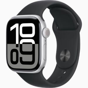 Apple Watch Series 10 银铝 42mm GPS  橡胶 运动型 黑 M/L