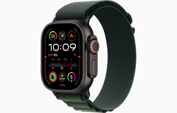 Apple Watch Ultra 2 黑色 高山回环式表带 暗绿色 （dark-green）,S