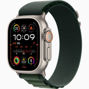 Apple Watch Ultra 2 原色 高山回环式表带 暗绿色 （dark-green）,L
