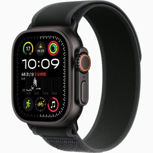 Apple Watch Ultra 2 黑色 野径回环式表带 黑色 （Black）,S/M