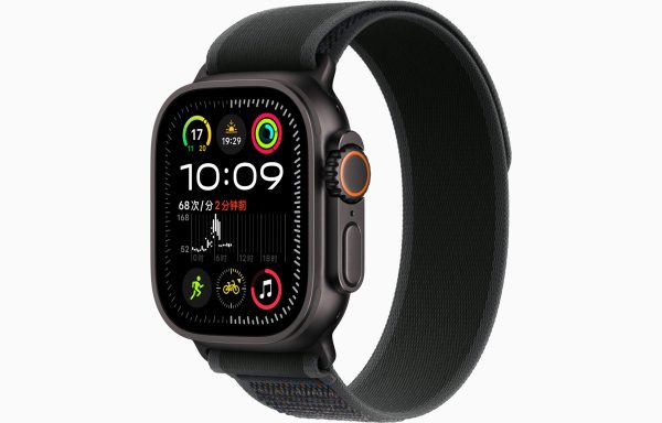 Apple Watch Ultra 2 黑色 野径回环式表带 黑色 （Black）,M/L
