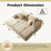 Compressed sofa YF445