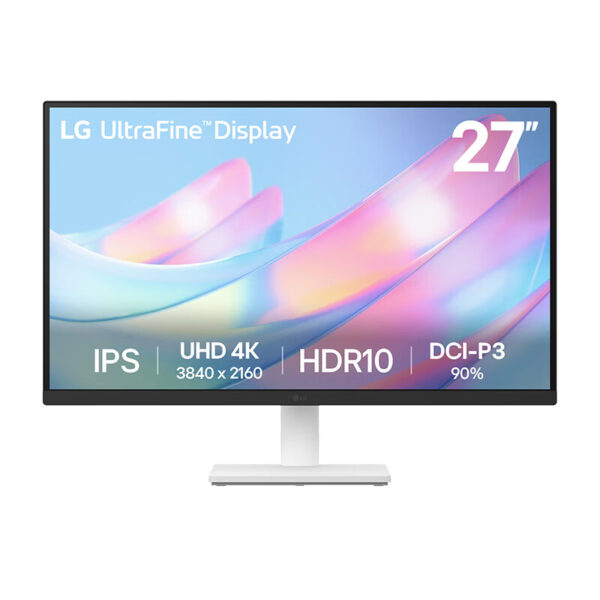 LG 27US500 显示器 白色
