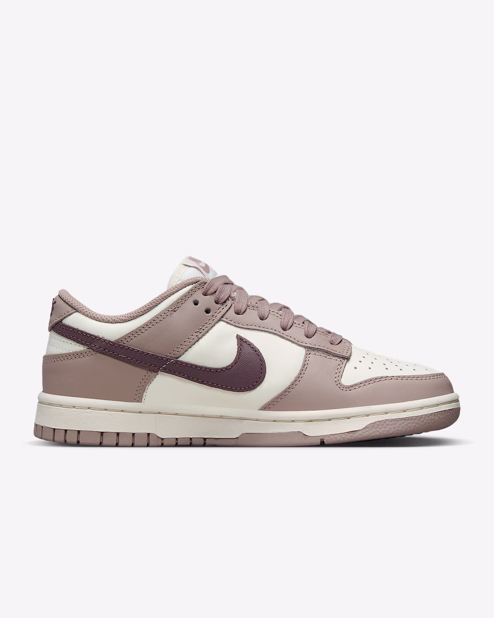 Nike Dunk Low （woman Sail white/gray brown/eclipse purple red）